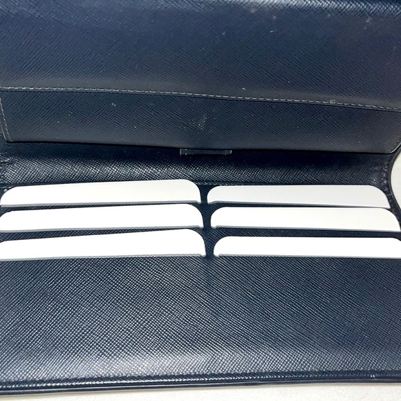 Louis Vuitton Authentic Monogram Navy Mini Lin Continental LV Dust bag & ribbon - Picture 10 of 11